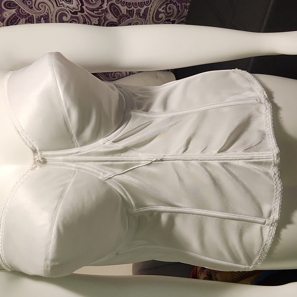 Dominique Satin Bridal Bustier Torsolette